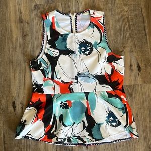 Anthropologie Akemi + Kin Watercolor Peplum Top